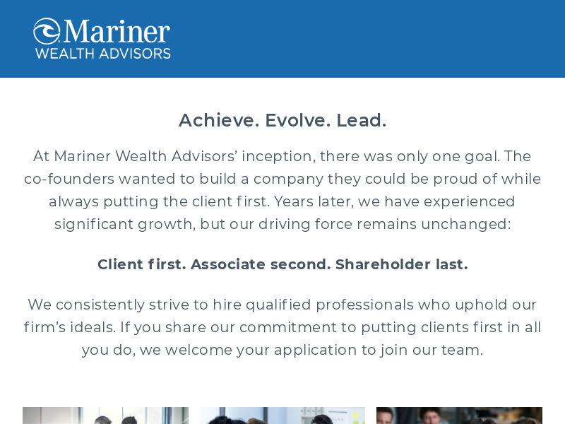 Careers - Mariner Wealth Advisors Careers