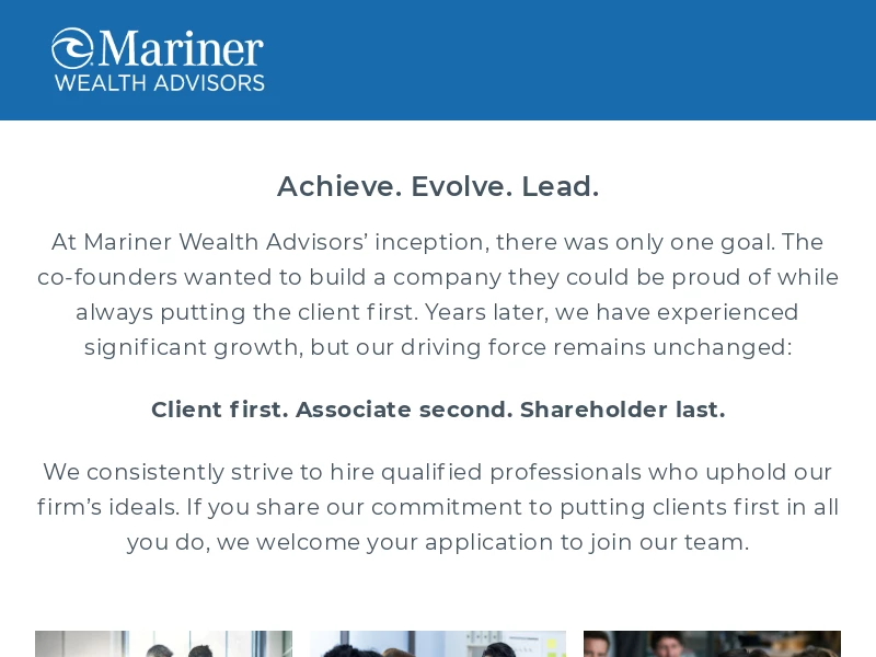 Join Mariner Wealth Advisors