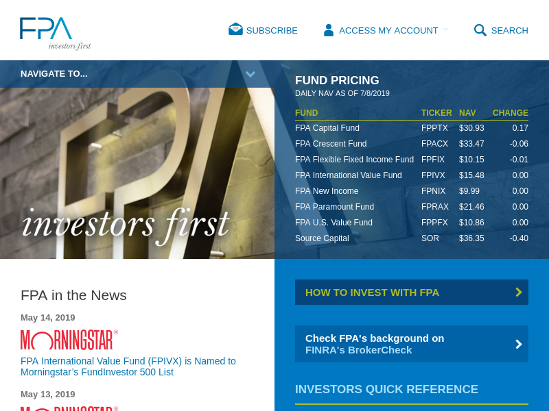 Investors First | Investment Management from First Pacific Advisors