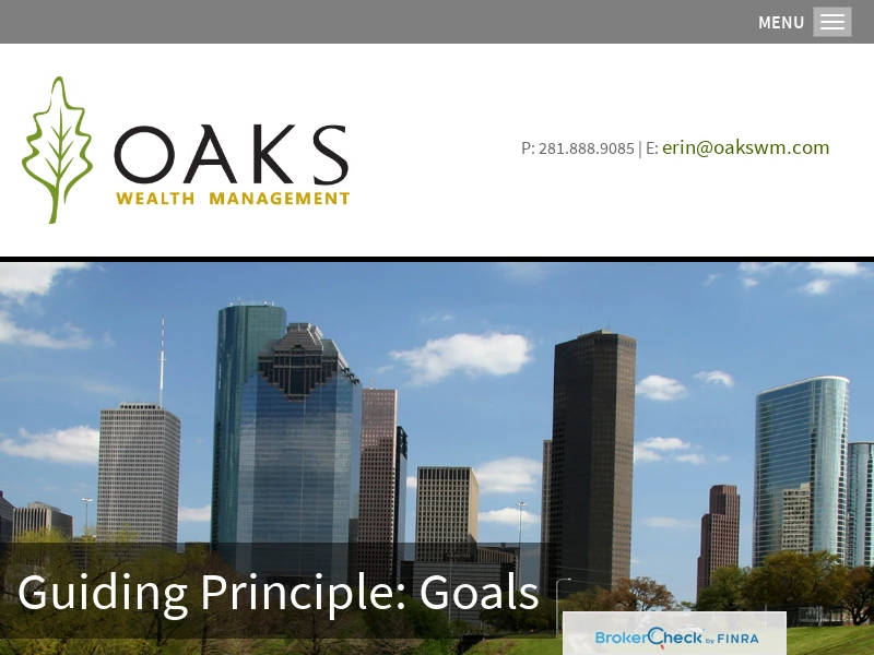 Certified Financial Advisor | Financial Therapist | Houston | Oaks Wealth Management