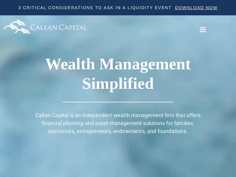Home - Callan Capital